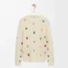 Sweater in wool White/Multicolor Sweater in wool White/Multicolor