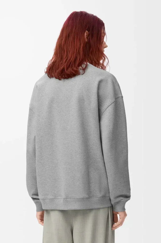 Sweatshirt in cotton Grey Melange Sweatshirt in cotton Grey Melange