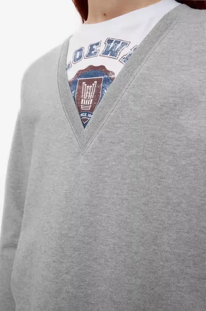 Sweatshirt in cotton Grey Melange Sweatshirt in cotton Grey Melange