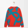 Sweatshirt in wool and cotton Blue/Orange Sweatshirt in wool and cotton Blue/Orange