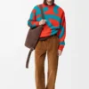 Sweatshirt in wool and cotton Blue/Orange Sweatshirt in wool and cotton Blue/Orange
