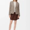 Tailored jacket in wool Beige Melange Tailored jacket in wool Beige Melange