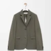 Tailored jacket in wool Khaki Green Tailored jacket in wool Khaki Green