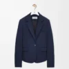 Tailored jacket in wool Navy Blue