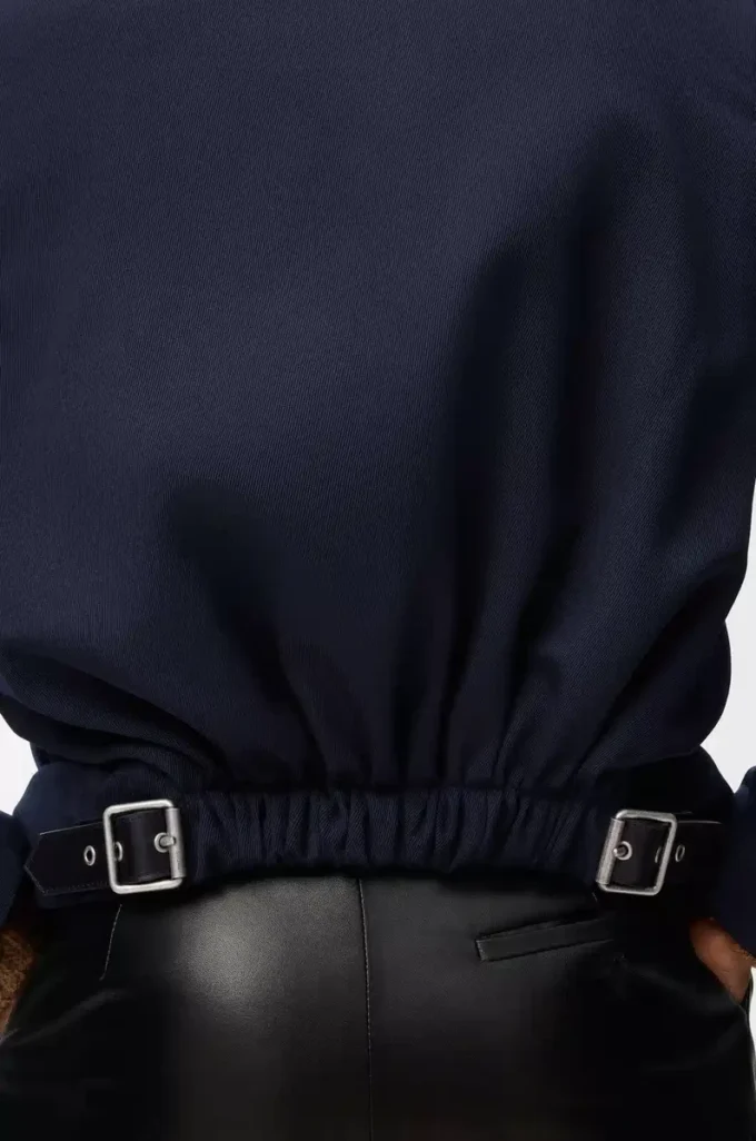Tailored jacket in wool Navy Blue