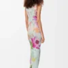 Tank dress in silk and cotton Light Blue/Multicolor Tank dress in silk and cotton Light Blue/Multicolor