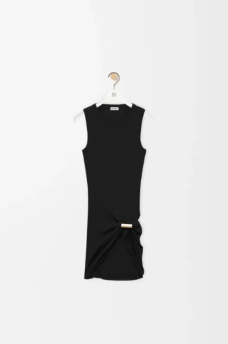 Tank top in cotton Black