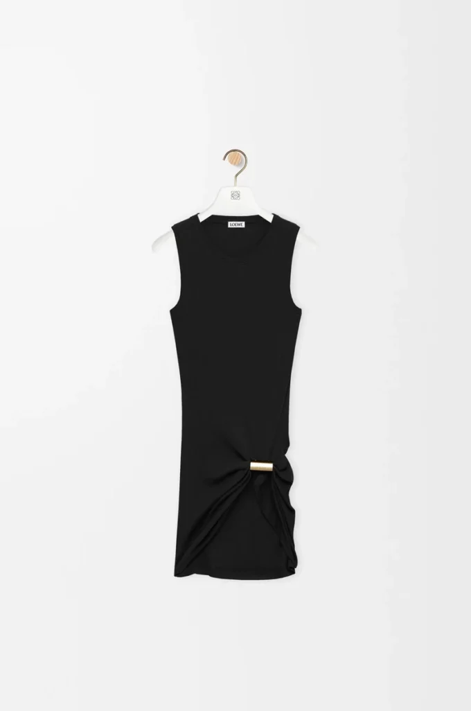 Tank top in cotton Black Tank top in cotton Black