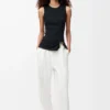 Tank top in cotton Black Tank top in cotton Black
