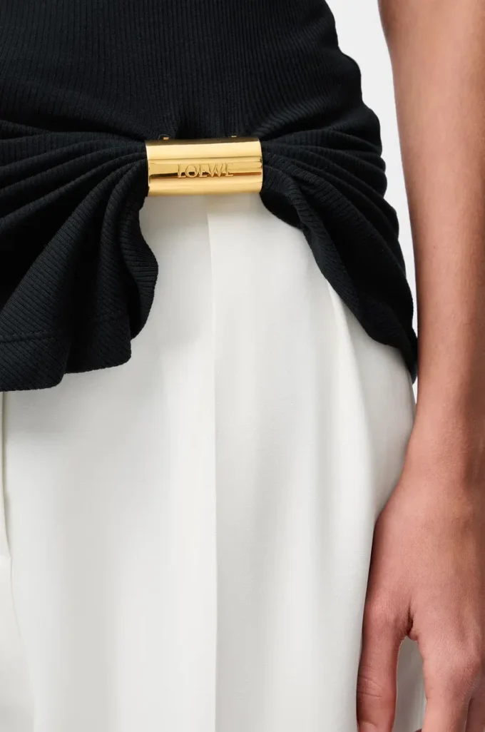 Tank top in cotton Black Tank top in cotton Black