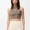 Tank top in technical jersey Brown/Pink Tank top in technical jersey Brown/Pink