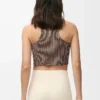 Tank top in technical jersey Brown/Pink Tank top in technical jersey Brown/Pink