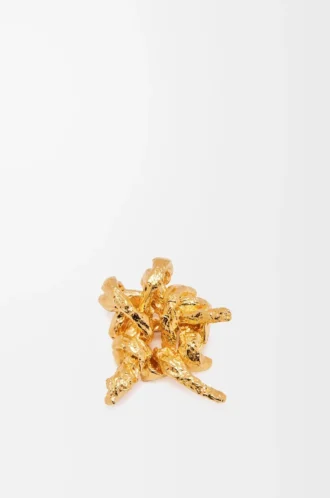 Tarantella brooch in sterling silver Gold