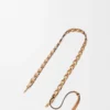 Thin braided strap in classic calfskin Dark Butter/Warm Desert Thin braided strap in classic calfskin Dark Butter/Warm Desert
