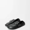 Toggle loafer in shiny smooth calfskin Black