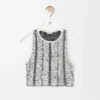 Top in wool White/Black Top in wool White/Black