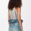 Top in wool White/Black Top in wool White/Black
