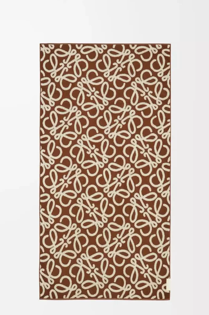 Towel in cotton Brown/Beige Towel in cotton Brown/Beige