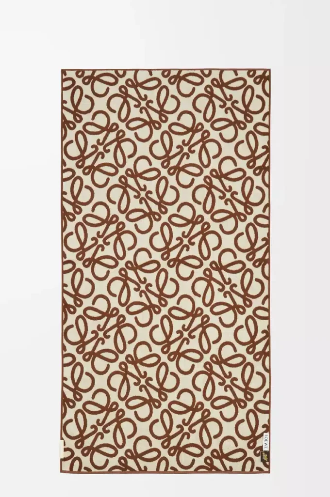 Towel in cotton Brown/Beige Towel in cotton Brown/Beige