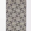Towel in cotton Navy Blue/Beige Towel in cotton Navy Blue/Beige