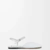 Toy ankle strap ballerina in embellished mesh Transparent
