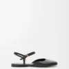 Toy ankle strap ballerina in lambskin Black Toy ankle strap ballerina in lambskin Black