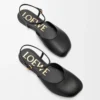 Toy ankle strap ballerina in lambskin Black Toy ankle strap ballerina in lambskin Black