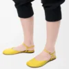 Toy ankle strap ballerina in lambskin Dandelion Toy ankle strap ballerina in lambskin Dandelion