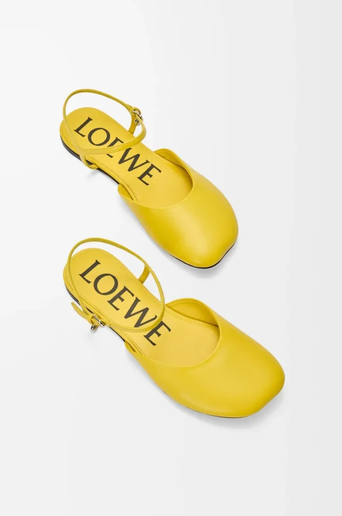 Toy ankle strap ballerina in lambskin Dandelion Toy ankle strap ballerina in lambskin Dandelion