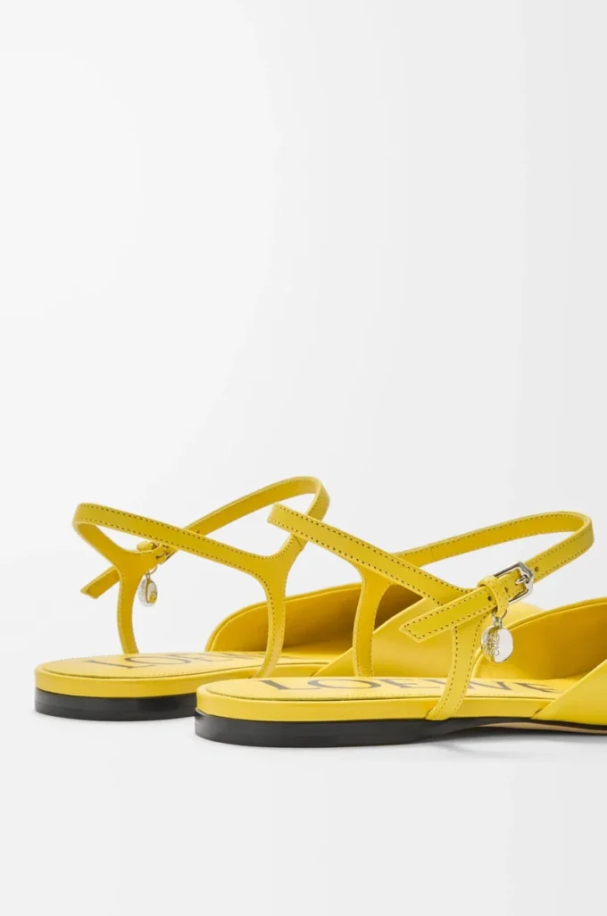 Toy ankle strap ballerina in lambskin Dandelion Toy ankle strap ballerina in lambskin Dandelion