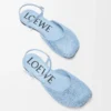 Toy ankle strap ballerina in rhinestone-embellished suede Baby Blue Toy ankle strap ballerina in rhinestone-embellished suede Baby Blue