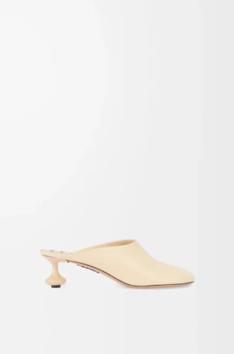 Toy mule in goatskin Oat Milk