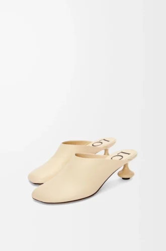 Toy mule in goatskin Oat Milk