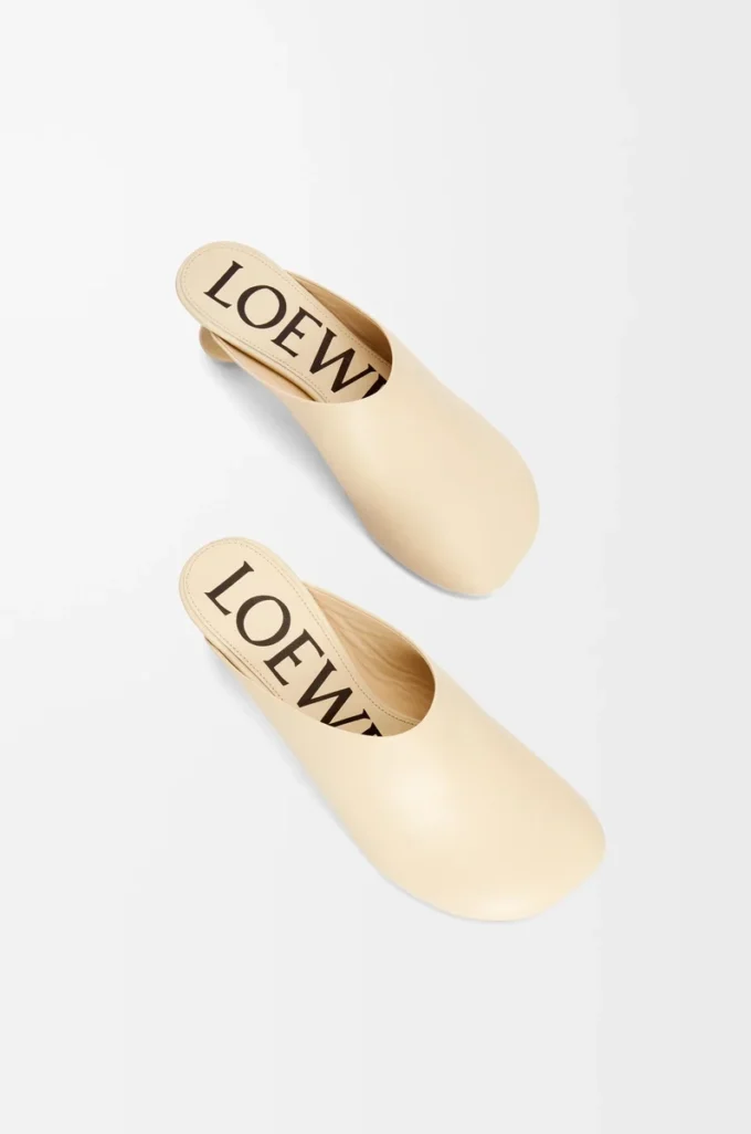 Toy mule in goatskin Oat Milk Toy mule in goatskin Oat Milk
