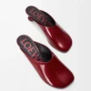 Toy mule in soft patent lambskin Dark Red Toy mule in soft patent lambskin Dark Red