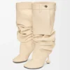 Toy over the knee boot in nappa lambskin Oat Milk Toy over the knee boot in nappa lambskin Oat Milk