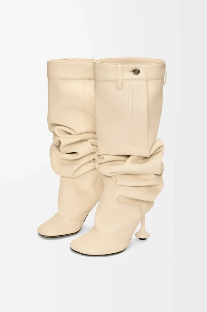 Toy over the knee boot in nappa lambskin Oat Milk Toy over the knee boot in nappa lambskin Oat Milk