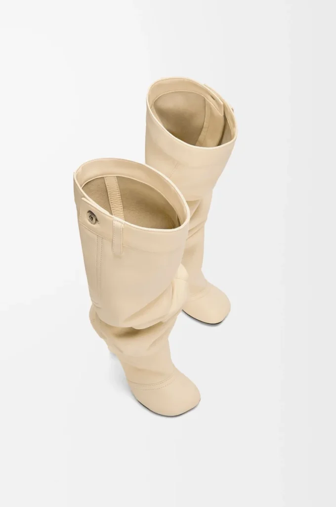 Toy over the knee boot in nappa lambskin Oat Milk Toy over the knee boot in nappa lambskin Oat Milk