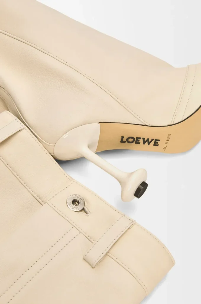 Toy over the knee boot in nappa lambskin Oat Milk Toy over the knee boot in nappa lambskin Oat Milk