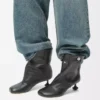 Toy Panta ankle bootie in lambskin Black