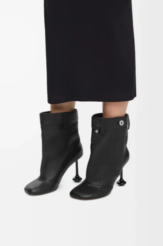 Toy Panta ankle bootie in nappa lambskin Black