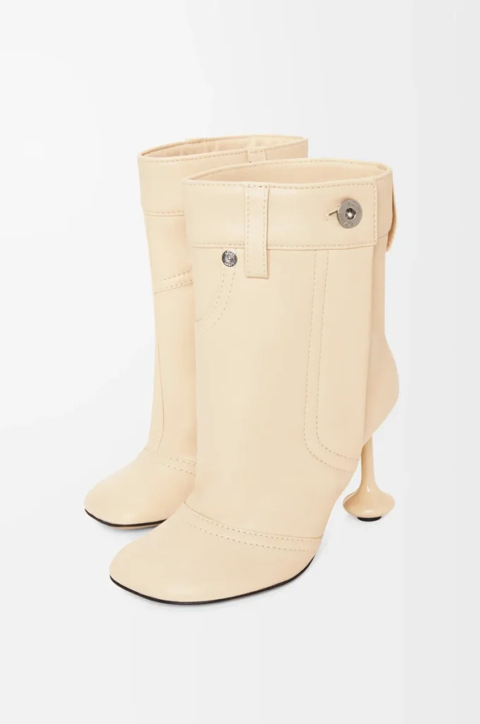 Toy Panta ankle bootie in nappa lambskin Oat Milk Toy Panta ankle bootie in nappa lambskin Oat Milk