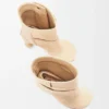 Toy Panta ankle bootie in nappa lambskin Oat Milk Toy Panta ankle bootie in nappa lambskin Oat Milk