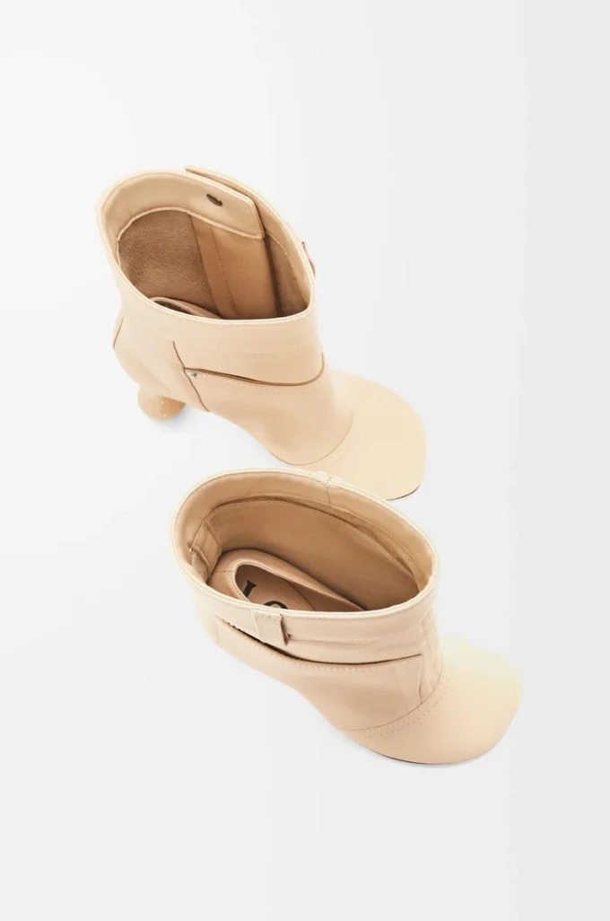 Toy Panta ankle bootie in nappa lambskin Oat Milk Toy Panta ankle bootie in nappa lambskin Oat Milk