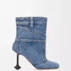 Toy Panta ankle bootie in washed denim Washed Denim