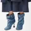 Toy Panta ankle bootie in washed denim Washed Denim