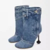 Toy Panta ankle bootie in washed denim Washed Denim