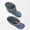 Toy Panta ankle bootie in washed denim Washed Denim