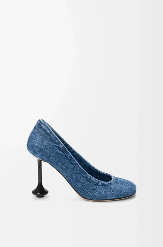 Toy pump in denim Washed Denim Toy pump in denim Washed Denim