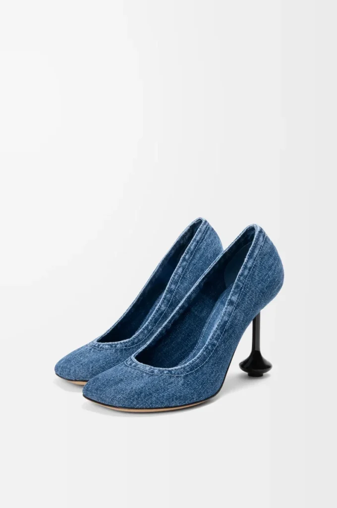 Toy pump in denim Washed Denim Toy pump in denim Washed Denim